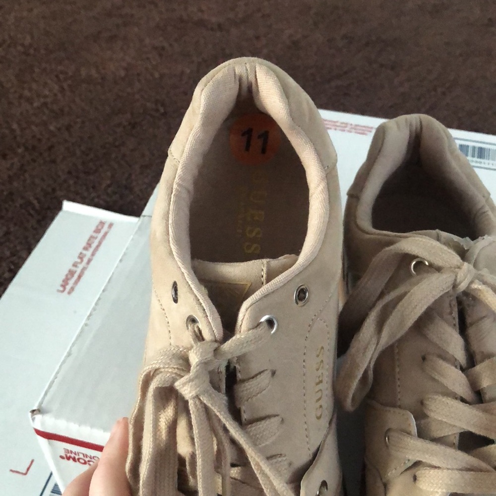 Guess Size 11 Dusty Rose Suede Sneakers - Picture 5 of 5